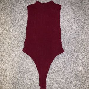 Burgundy Bodysuit NWOT